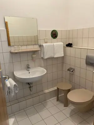 Ein Badezimmer in der Unterkunft Haus Brandenburg
