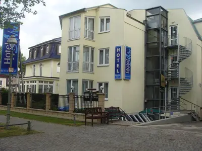 Das Gebäude in dem sich das Aparthotel befindet