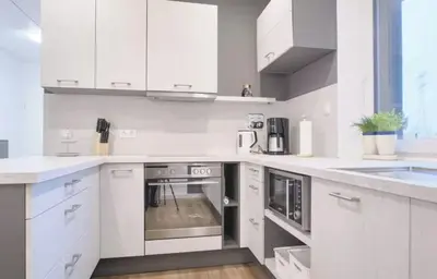 Küche/Küchenzeile in der Unterkunft Falkenapartment Berlin