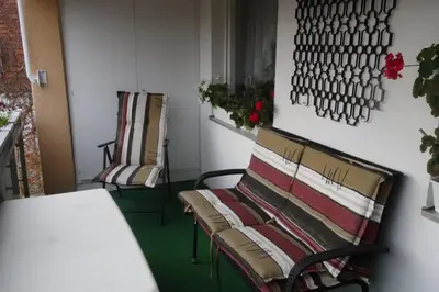 Ein Sitzbereich in der Unterkunft Schöne, ruhige Wohnung in Berlin-Steglitz