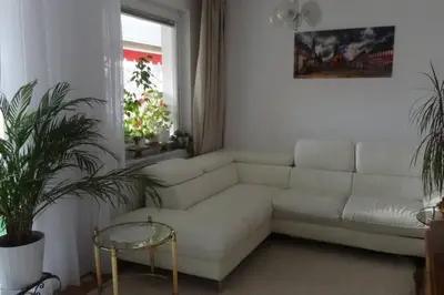 Ein Sitzbereich in der Unterkunft Schöne, ruhige Wohnung in Berlin-Steglitz