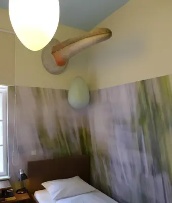 Ein Bett oder Betten in einem Zimmer der Unterkunft Arte Luise - Self-Check In