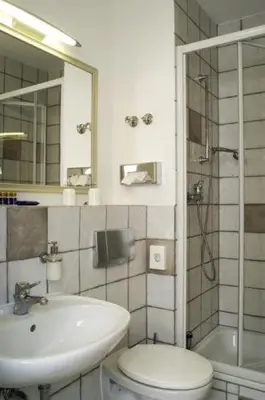 Ein Badezimmer in der Unterkunft Arthotel Landhaus Zur Alten Gärtnerei