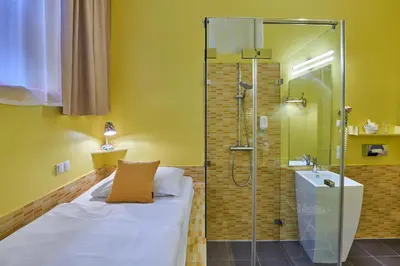 Ein Badezimmer in der Unterkunft Hotel 38