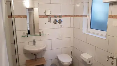Ein Badezimmer in der Unterkunft Ferienhaus Magasch