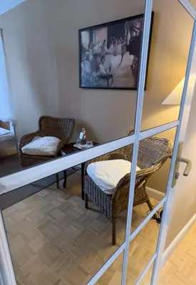 Ein Bett oder Betten in einem Zimmer der Unterkunft Hotel-Maison Am Olivaer Platz