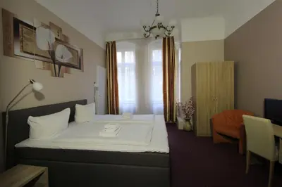 Ein Bett oder Betten in einem Zimmer der Unterkunft City Hotel Gotland