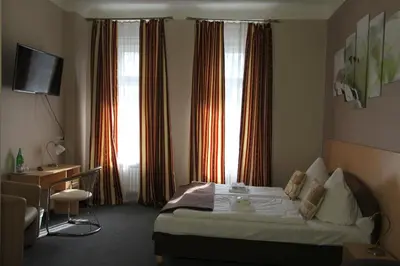 Ein Bett oder Betten in einem Zimmer der Unterkunft City Hotel Gotland