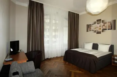 Ein Bett oder Betten in einem Zimmer der Unterkunft City Hotel Gotland