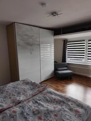 Ein Bett oder Betten in einem Zimmer der Unterkunft Ferienhaus Dobberzin nahe Mündesee