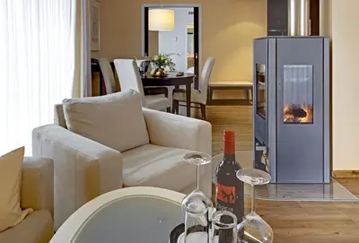 Ein Sitzbereich in der Unterkunft Resort Mark Brandenburg & Fontane Therme