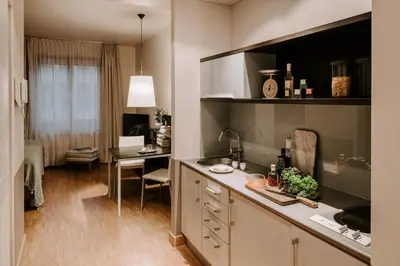 Küche/Küchenzeile in der Unterkunft Townhouse Berlin