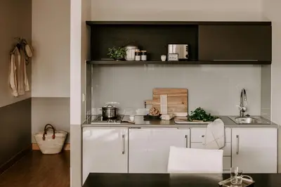 Küche/Küchenzeile in der Unterkunft Townhouse Berlin