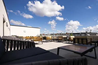 Ein Balkon oder eine Terrasse in der Unterkunft GINN City & Lounge Yorck Berlin