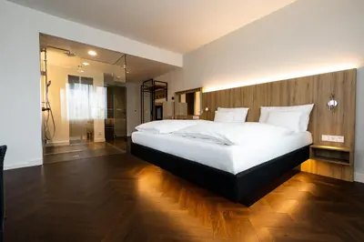 Ein Bett oder Betten in einem Zimmer der Unterkunft GINN City & Lounge Yorck Berlin