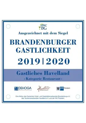 Ein Zertifikat, Auszeichnung, Logo oder anderes Dokument, das in der Unterkunft Hotel Kronprinz ausgestellt ist