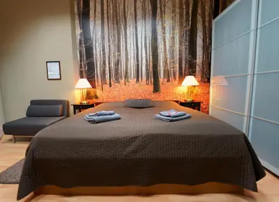 Ein Bett oder Betten in einem Zimmer der Unterkunft Planet Berlin City Apartments