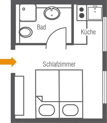 Grundriss der Unterkunft Planet Berlin City Apartments