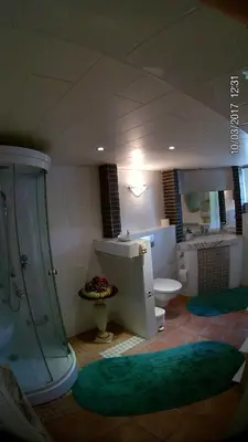 Ein Sitzbereich in der Unterkunft Casa Susanne