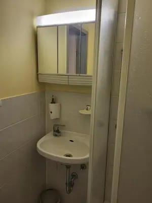Ein Badezimmer in der Unterkunft Pension Hubertus