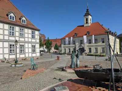 Das Gebäude in dem sich die Ferienwohnung befindet