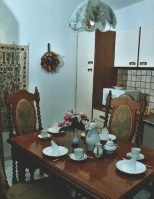Ein Sitzbereich in der Unterkunft Bramkamp Pension