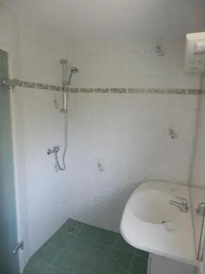 Ein Badezimmer in der Unterkunft Bramkamp Pension