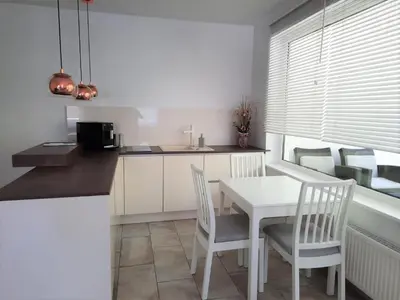 Küche/Küchenzeile in der Unterkunft HOLI DAY SPA Appartement 2