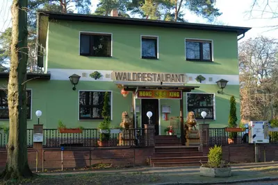Das Gebäude in dem sich die Pension befindet