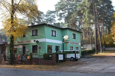 Das Gebäude in dem sich die Pension befindet