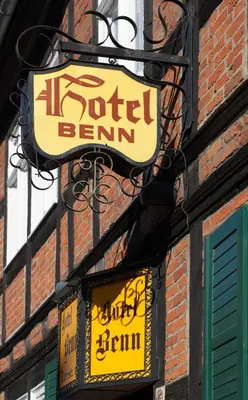 Ein Zertifikat, Auszeichnung, Logo oder anderes Dokument, das in der Unterkunft Hotel Benn ausgestellt ist