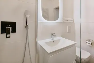 Ein Badezimmer in der Unterkunft Apartments am Brandenburger Tor