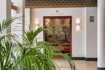 Ein Sitzbereich in der Unterkunft Sunday Resort Schwielowsee - Apartment