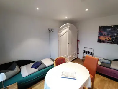 Ein Sitzbereich in der Unterkunft FeWo in Köpenick