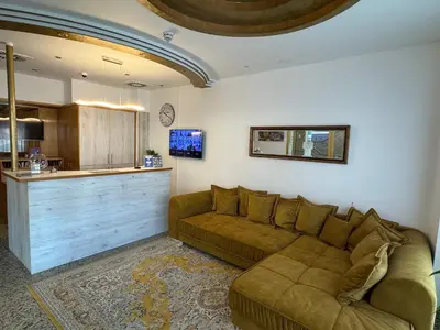 Ein Sitzbereich in der Unterkunft Hotel Kaiserhof