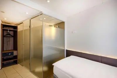 Ein Bett oder Betten in einem Zimmer der Unterkunft Park Inn by Radisson Berlin Alexanderplatz