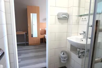 Ein Badezimmer in der Unterkunft Apartment Hotel Wittenau