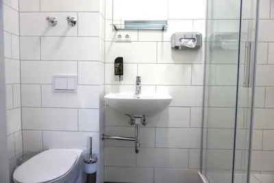 Ein Badezimmer in der Unterkunft Apartment Hotel Wittenau