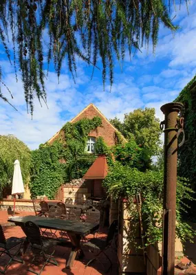 Ein allgemeiner Bergblick oder ein Berglick von der Pension aus