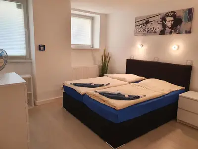 Ein Bett oder Betten in einem Zimmer der Unterkunft Pension zum Lichtenberger