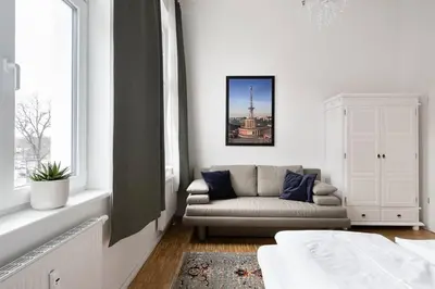 Ein Sitzbereich in der Unterkunft SC 05 by ROCKCHAIR Apartments l SUPERHOST Status l 2 Bedrooms Boxspringbeds Balcony Elevator - Cozy Family & Business Flair welcomes you!