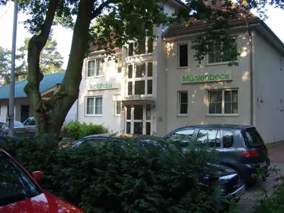 Das Gebäude in dem sich die Pension befindet