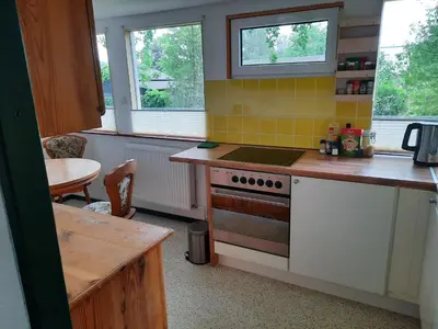 Küche/Küchenzeile in der Unterkunft Ferienhaus Eichenblatt