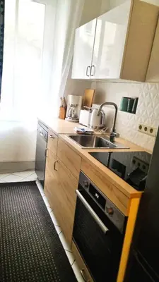 Küche/Küchenzeile in der Unterkunft Big City Aprtment in Berlin-Friedrichshain