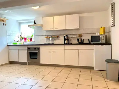 Küche/Küchenzeile in der Unterkunft Ferienwohnung Fürstenwalde Spree