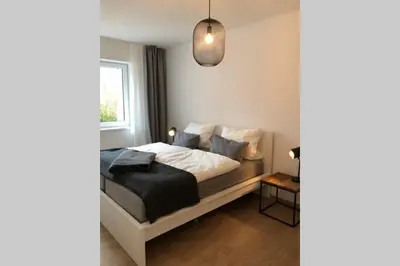 Ein Bett oder Betten in einem Zimmer der Unterkunft Dock 2 apartment