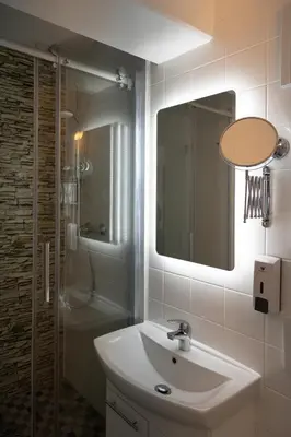 Ein Badezimmer in der Unterkunft Hotel Pankow