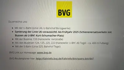 Grundriss der Unterkunft Klein App in Alt - Tegel