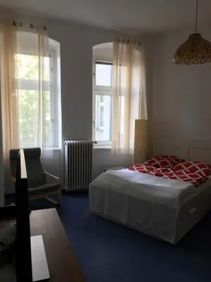 Ein Bett oder Betten in einem Zimmer der Unterkunft Klein App in Alt - Tegel