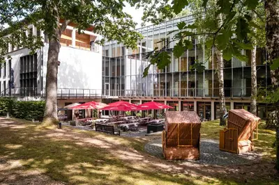 Das Gebäude in dem sich das Hotel befindet